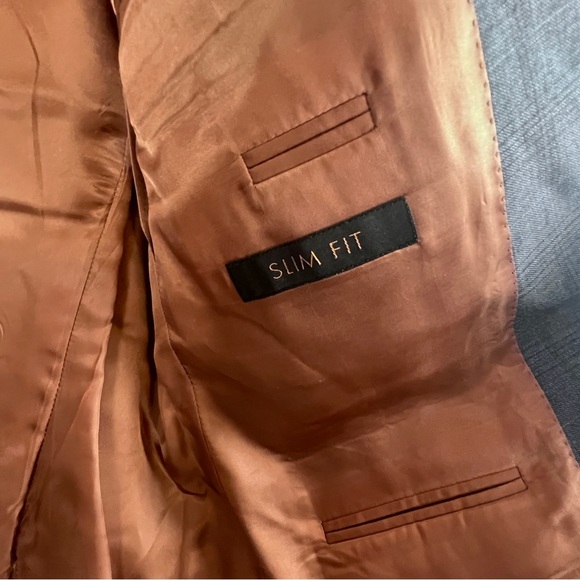 Jos A Bank Classic Gray Plaid Men's 100% Wool Lined Blazer 43R - Picture 7 of 9